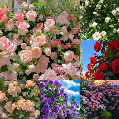 š¹ Elegant Climbing Rose Flower Seeds- 9 Rare and Breathtaking Colors Seeds(IMPORTED)