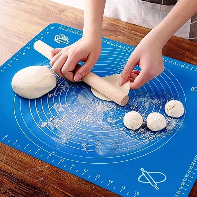 Silicone Roti Mat Non-Stick Silicone Reusable Pastry Fondant Dough Roti Chapati Rolling Baking Sheet Mat