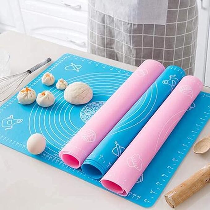 Silicone Roti Mat Non-Stick Silicone Reusable Pastry Fondant Dough Roti Chapati Rolling Baking Sheet Mat