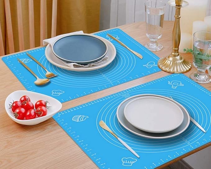 Silicone Roti Mat Non-Stick Silicone Reusable Pastry Fondant Dough Roti Chapati Rolling Baking Sheet Mat