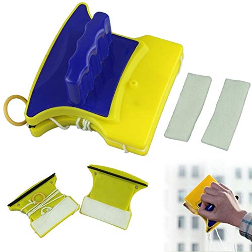 Easy Clean Plastic Magnetic Double Faced Glass Wiper Strong Magnetic Window Cleaner Tool Glass Brush Cleaner